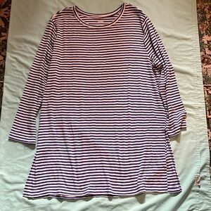 Old Navy Blue and White Striped Tunic